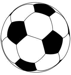 Soccer ball isolated on white background vector image