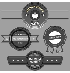 Collection of Premium Quality and Guarantee Labels Collection of Premium Quality and Guarantee Labels vector image
