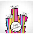 Birthday card vector image