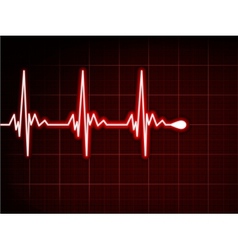 Abstract heart beats cardiogram EPS 8 vector image