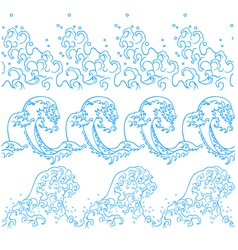 Wave bubble pattern vector image