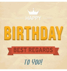 For happy birthday card vector image