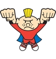 Super hero kid vector image