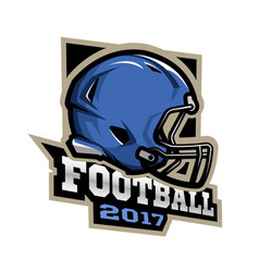 American football games 2017 emblem vector image