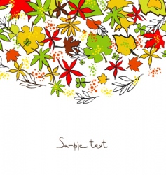 Autumn illustration vector image