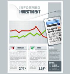 Tax services brochure vector image