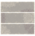Lace ornament banners set vector image
