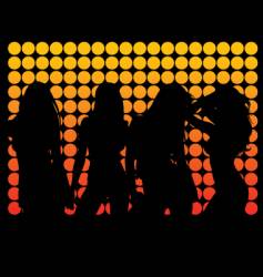 Dance silhouettes vector image