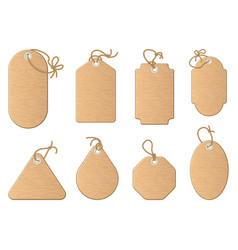 Different shapes of shopping sale tags isolated on vector image