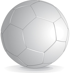 Soccer ball isolated on white background vector image