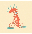 Cyclist Retro poster vector image