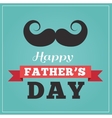 Happy fathers day greeting card vector image