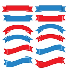 Set of old ribbon banner eps10 vector image