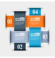 Abstract paper infografics vector image