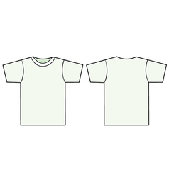 Unisex tshirt template Unisex tshirt template vector image