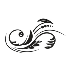 Floral decorative design element vector image