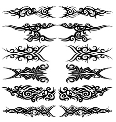 Maori tribal tattoo vector image