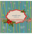 Christmas greeting card vector image