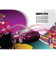 Grunge transport background vector image