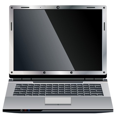 Laptop small vector image