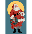 Traditional American Santa Claus vector image