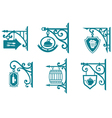 Vintage signs of pubs taverns and restaurants vector image