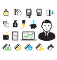 Business set vector image