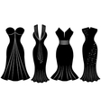 Woman Party Dress Silhouette vector image