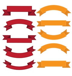 Set of old ribbon banner eps10 vector image