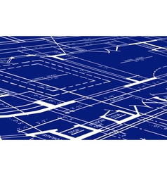 Blueprint of floor plan vector image