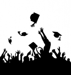 Graduation party vector image