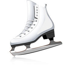 Ice skate vector image