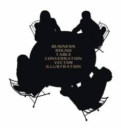 Business round table vector image