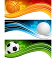 Sports banners vector image