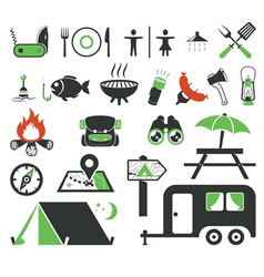 Camp vector image
