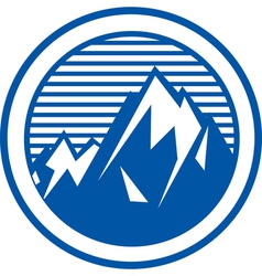 Mountain range logo Mountain range logo vector image