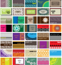 Business cards vector image