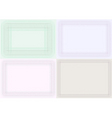 Certificate backgrounds vector image