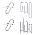 Set of realistic clips vector image