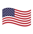 US flag vector image
