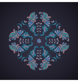 Ornamental round lace pattern vector image