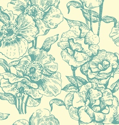 Seamless floral pattern vector image