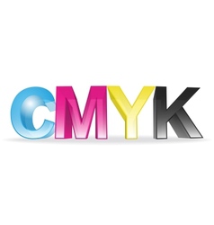 CMYK concept vector image