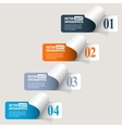 Abstract paper infografics vector image