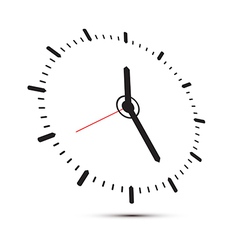 Abstract Alarm Clock Isolated on White Background vector image