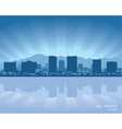 El paso texas skyline vector image