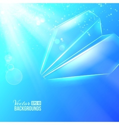 Paper airplane origami vector image