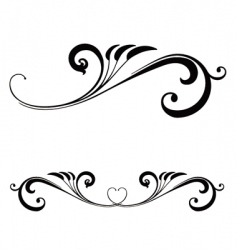Valentines day scroll vector image