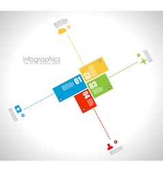 Infographic template vector image