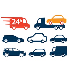 Cars profiles vector image